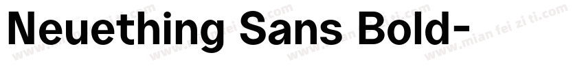 Neuething Sans Bold字体转换